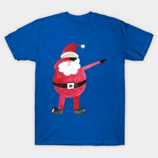 Dabbing Santa Claus watercolor T-Shirt